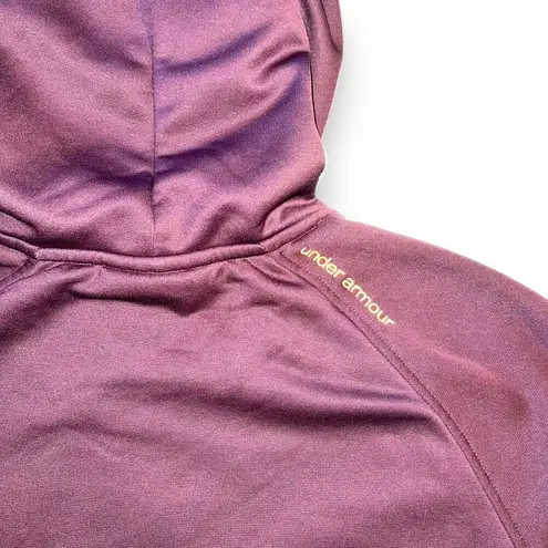 Under Armour  Womens Hoodie Hooded Sweatshirt Loose Fit ColdGear Purple Large