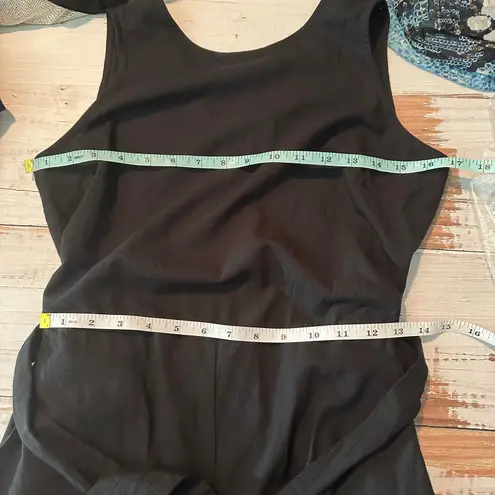 Marine layer Eloise Belted Casual Jumpsuit Black Size Small