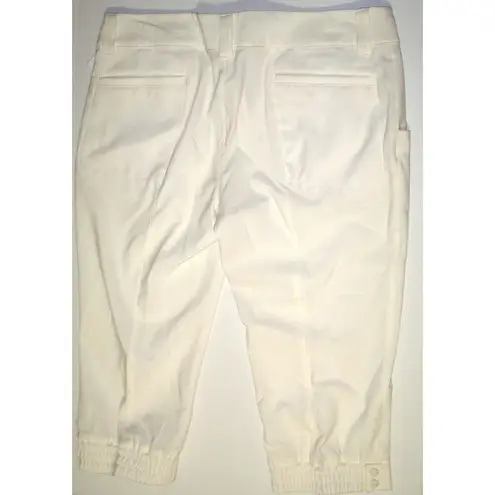 Oakley Womens 12 New NWT Golf Palm Capri Pants Pockets Long UPF 50 White Knee