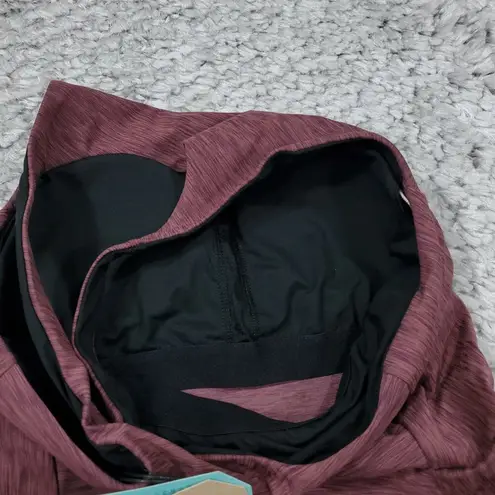 prAna Kimble Dress Flannel Heather Red Pink Athletic Stretch Size XS Pockets