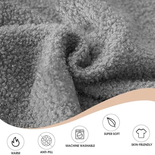 Wearable Oversized Blanket Fleece Hoodie Sweatshirt Kangaroo Pockets One Size Size undefined