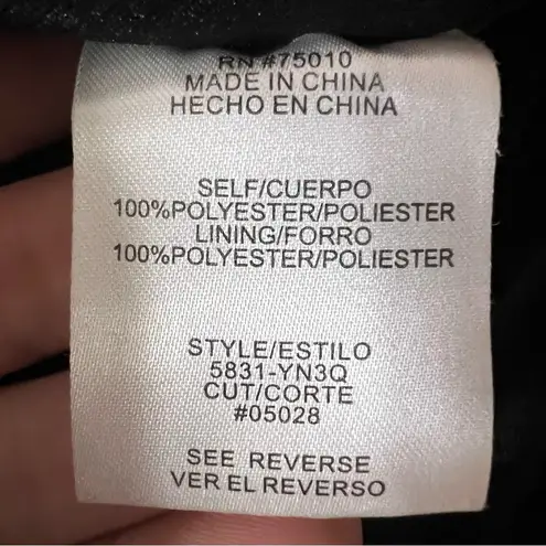 Jodi Kristopher Y2K Black Lace Sequin Sleeveless Crop Top Zip Whimsygoth Sz XL