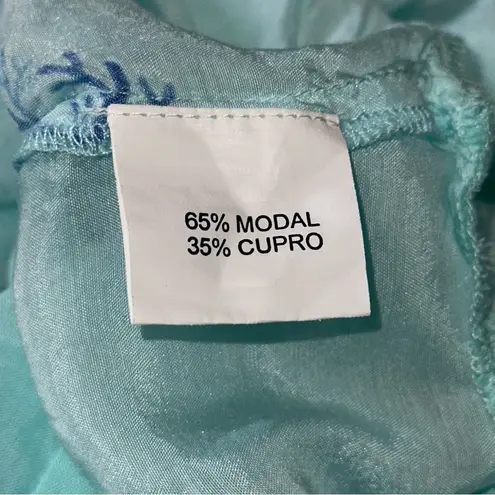 Pranella Women’s Size M Aqua Blue Coral Fish Ginger Baia Print Mini Dress Size M