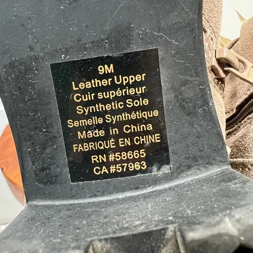 Treasure & Bond Taupe Pacey Suede Ankle Bootie Size 9M Faux Fur Lined