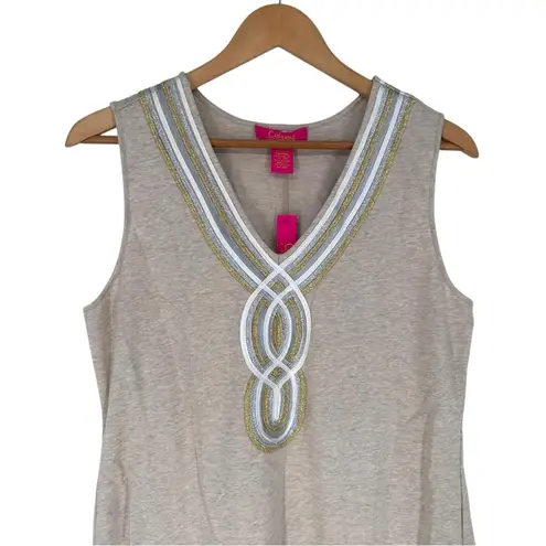 Catherine Malandrino French Terry Dress in Oatmeal Heather size Medium Cotton