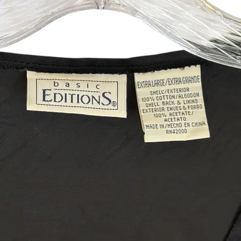 Vintage Womens Halloween Print Vest Sz L Button Front Festive Holiday Black Size L