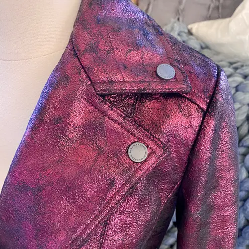 BCBGMAXAZRIA Foil Moto Jacket