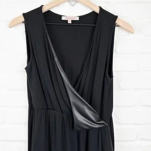 Casual Couture by Green Envelope faux wrap dress with faux leather flap Size M Size M