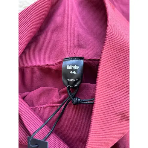 Civil Regime Blush Red Reaper Wash Kelly Seamless Leggings Size Medium Pink