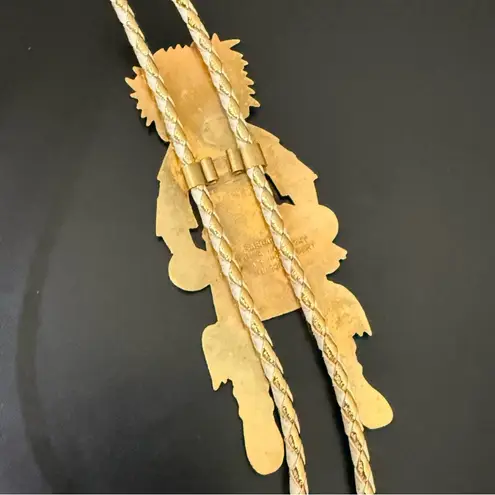 Vintage WSA 85 Babbar 1985 Masonic Kachina Dancer Bolo Tie Tucson Arizona Blue