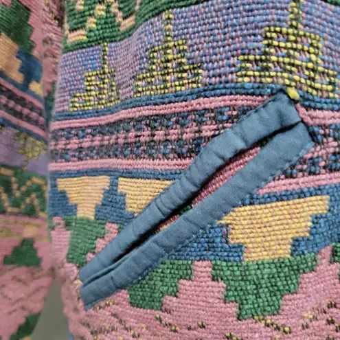 Vintage New Identity aztec tapestry cropped blazer size medium