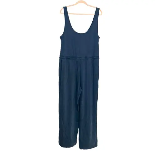 Faherty NWT Terra Drawstring Waist Sleeveless Organic Cotton Jumpsuit XL