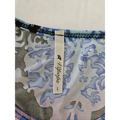 42pops Mediterranean Sleeveless A Line Dress Size L Pockets 42 Pops Boho Size L