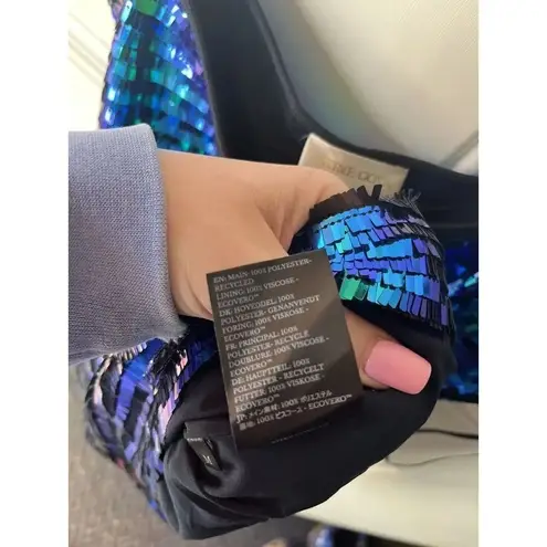 Stine Goya Acanthus Sequin Mini Dress Medium New With Tags Colorful Woman’s Green