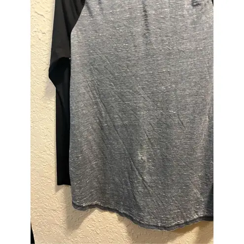 Fox Racing Grey With Black Sleeves Long Sleeve Shirt Woman’s Size Large