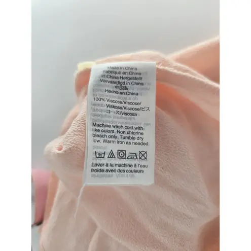 Point Sur Women's Pink Short Sleeve Button Up Top Blouse Size Small