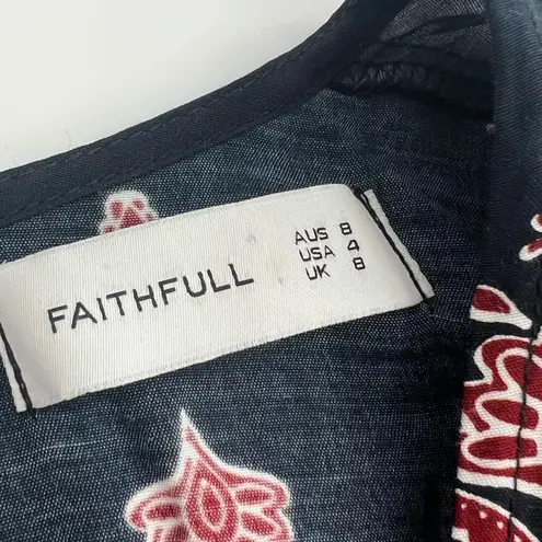 Faithfull the Brand Joya Playsuit Romper Sz 4