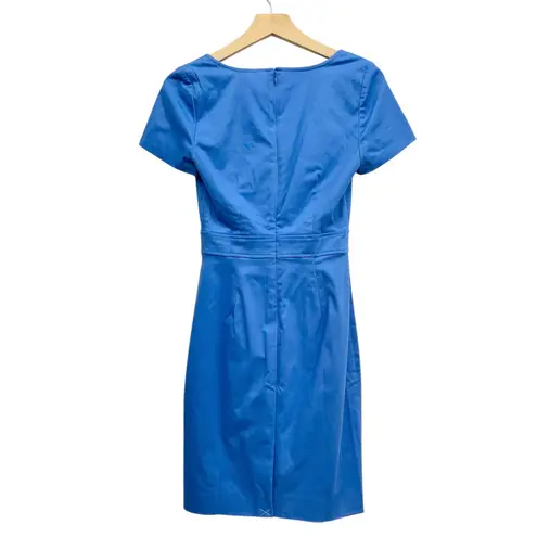 J.Crew Factory Tailored Sheath Dress in Seacoast Blue BY040 size 00