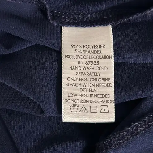 Susan Graver Womens Tunic Size L Liquid Knit Classic Embellished Neckline Comfy