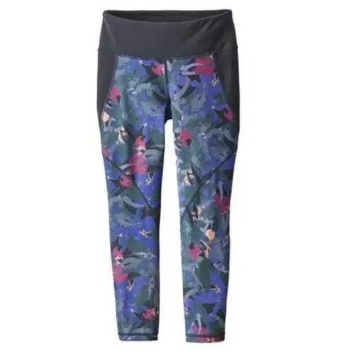 Patagonia  centered crop leggings in abstract jungle print size XS