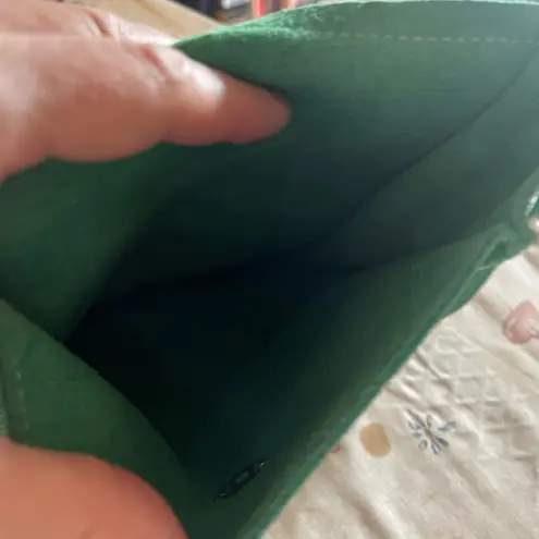 Mint Green Crossbody Bag with Suede Finish