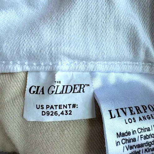 Liverpool Women's Gia Glider Ankle Skinny Pull On Jeans White Size 10