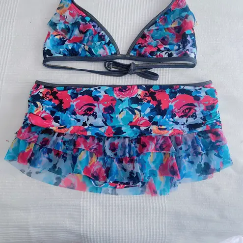 Kenneth Cole Y2K  Skirted Bikini Set