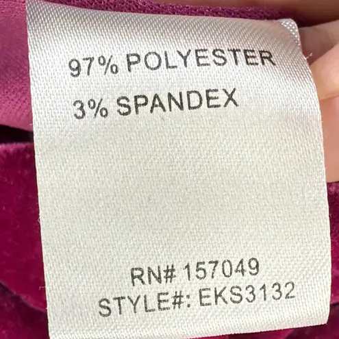 Fanco Velvet Dress Women's Small Purple Short Sleeve Party Mini