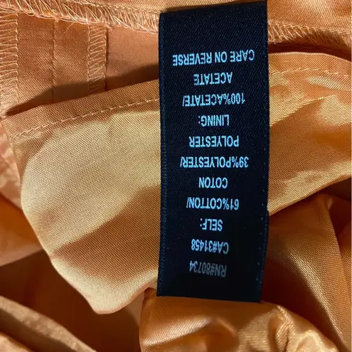 Max and Cleo Cocktail Formal Dress Size 4 Semi-formal Burnt Orange Necter