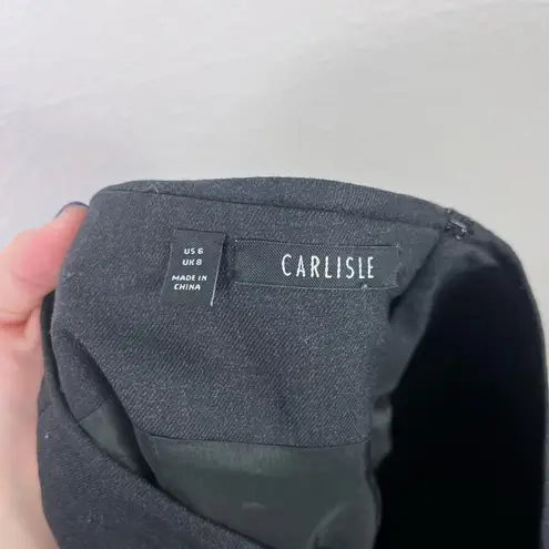 Carlisle Women's Black Business Office Career Short Straight Pencil Skirt Size 6