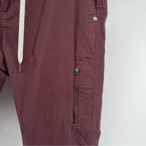 Vuori  Women’s Ripstop DuraTerra Chestnut Brown Drawstring Pants Small