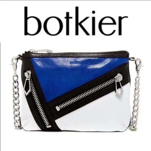 Botkier Cruz Blue White Colorblock Crossbody