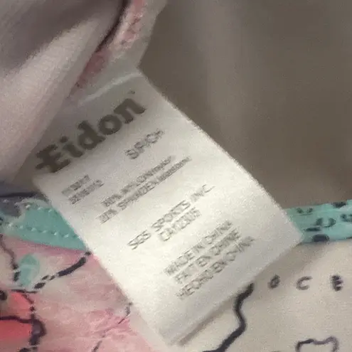 Eidon Colorful Map Print Bikini Top