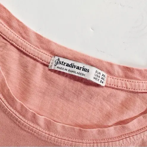 Stradivarius NEW Blossom Boxy T-shirt XS