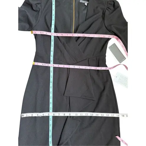 Julia Jordan cascade ruffle crepe sheath dress size 2