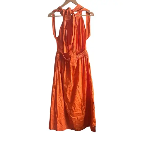 Karen Millen Cotton Poplin Halter Woven Midi Dress, New with Tags