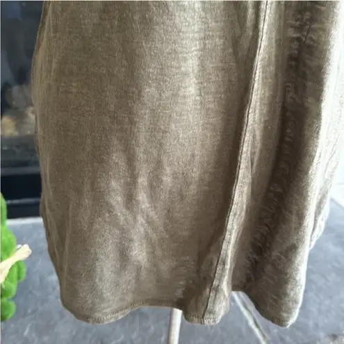 Tahari Fitted Brown T-Shirt Short Sleeve