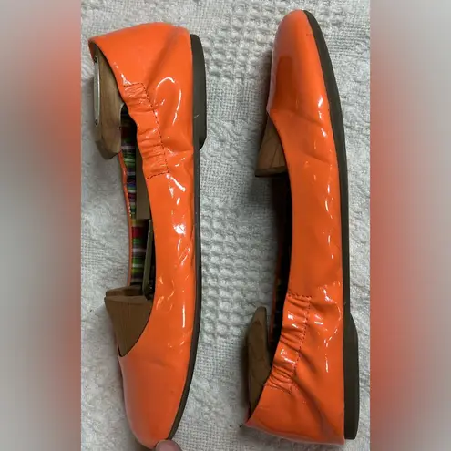 BCBG Paris Women’s Size 8.5 Magie Elastic Ballet Neon Orange Watermelon Flats