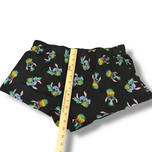 Disney Lilo & Stitch  Women's Black Pineapple‎ Print Sleep Shorts Large 12-14