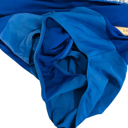 Blue Polka Dot Tiered Ruffle One