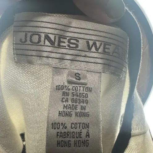 Jones Wear Black White Sleeveless Top