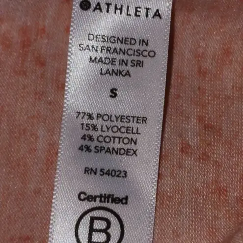 Athleta NWT  Womens Island Coral Drishti Textured Tank Top Small New‎