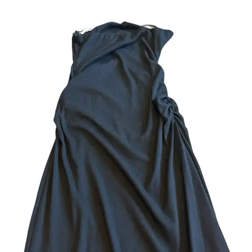 Michael Stars Rosella Black Strapless Dress Ultra Rib Stretch Size XL Women's