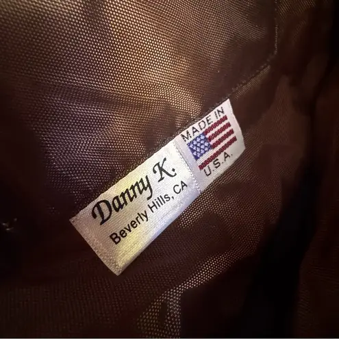 Danny K Tapestry Black And White Travel Crossbody Multi Compartment Bag Purse