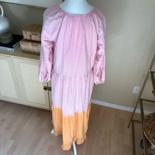 Lacausa Berkeley Dress In Creamsicle Cotton Boho Size XS