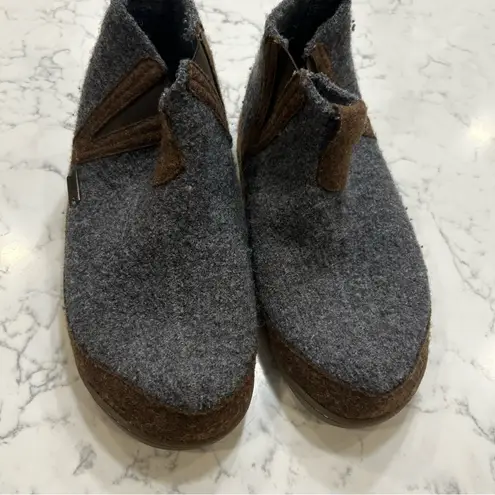 Haflinger Wool Bootie Slipper Shoes Size 37/Woman’s 6 Blue
