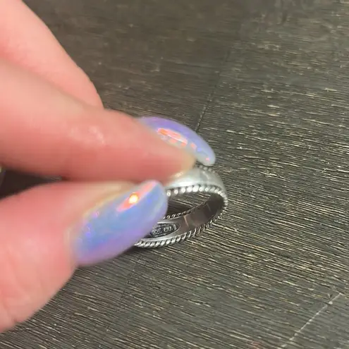 Elegant Sterling 925 Silver Ring with Gem Accents