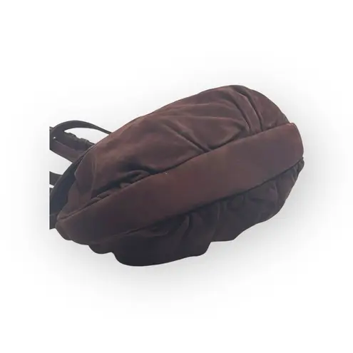 Y2K: Robert Lee Morris 𑁍 Gold Plated Brass Floral Medallion Clutch Crossbody Bag Brown