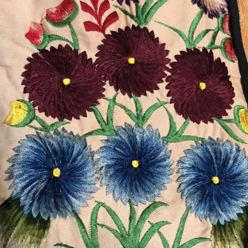 Vintage 70s 80s Reversible Embroidered Vest Western Vibes Open Front Floral sz M Multiple Size M