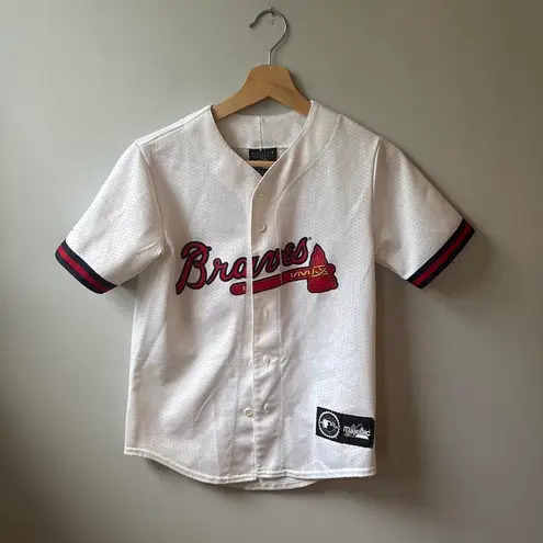 Vintage Atlanta Braves Chipper Jones #10 Jersey — Majestic Made in USA (M) White Size M
